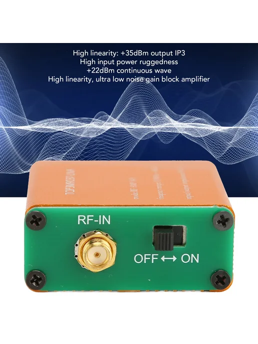 TOPINCN RF Усилитель мощности 0,1МГц-6ГГц 20 дБ Without Batt, вариант, фото 3