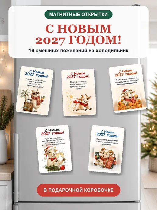 TuyKo Home Магнитные открытки на Новый год, вариант