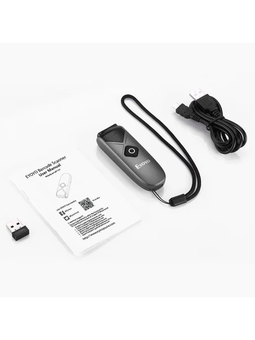 Eyoyo Сканер штрих-кода 2D USB проводной Bluetooth 2,4G, 2,4 г, в упаковке 113 г, фото 7