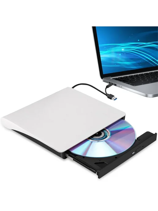 Нет бренда Внешний оптический привод USB 3.0 Slim DVD RW CD, вариант