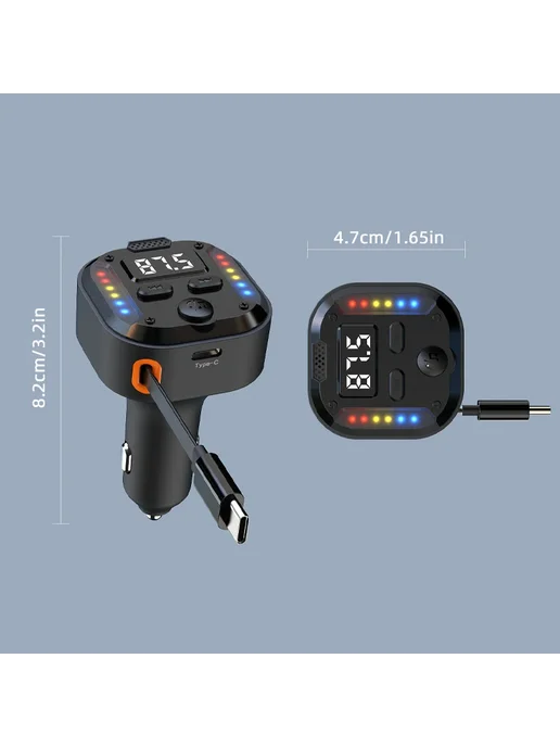 DYBO FM-трансмиттер Bluetooth 5.3, Модуль AUX Для Автомобиля, MP3, вариант, фото 3