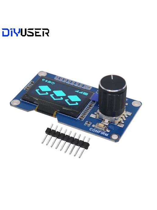 DIYUSER 1,3-дюймовый OLED дисплей белый синий с энкодером EC, синий