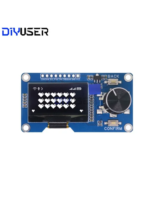 DIYUSER 1,3-дюймовый OLED дисплей белый синий с энкодером EC, синий, фото 5