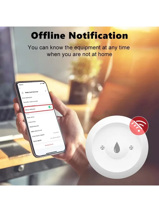 Нет бренда Датчик протечки воды Shine-tale ZigBee, вариант, фото 7