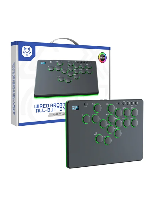Shunmaii Аркадный джойстик RGB с турбо для Switch PS3 ПК, вариант