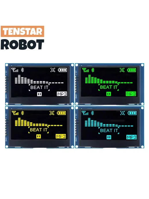 Tenstar Robot OLED дисплей 128x64 I2C interface Blue, 128x64, фото 2