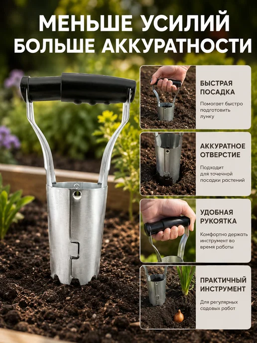 Кана0101 Посадочный конус для луковиц, сажалка для рассады ручная, вариант, фото 2