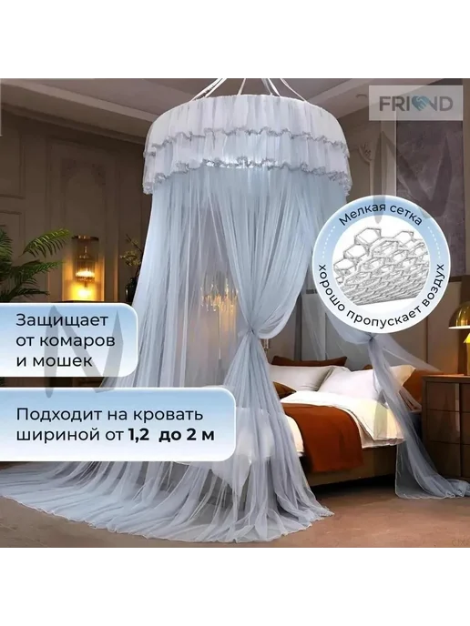 Балдахин с сеткой 1.22м, 1,22 м, фото 2