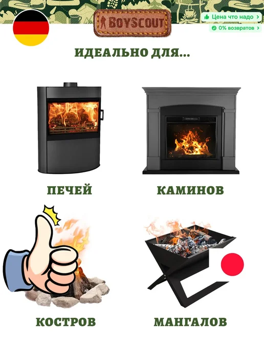 Роллы для розжига из парафина и опилок, 25 шт, 25 шт, фото 2