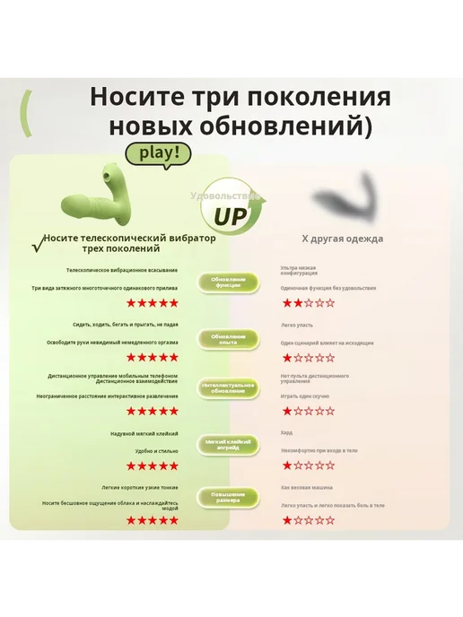 Двойной интимный вибратор с сменными насадками для массажа, розовый, фото 2