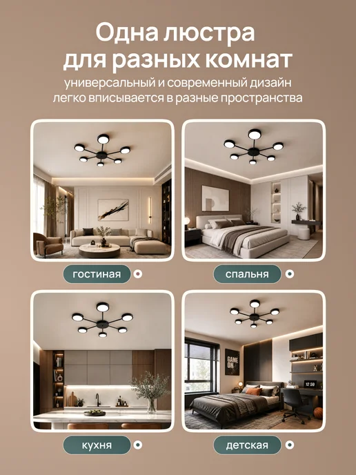 LedRix Люстра потолочная со сменными светодиодными лампочками GX53, розовый, фото 6