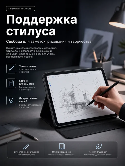 Samsung Планшет Андроид с клавиатурой и стилусом детский, серый, фото 3