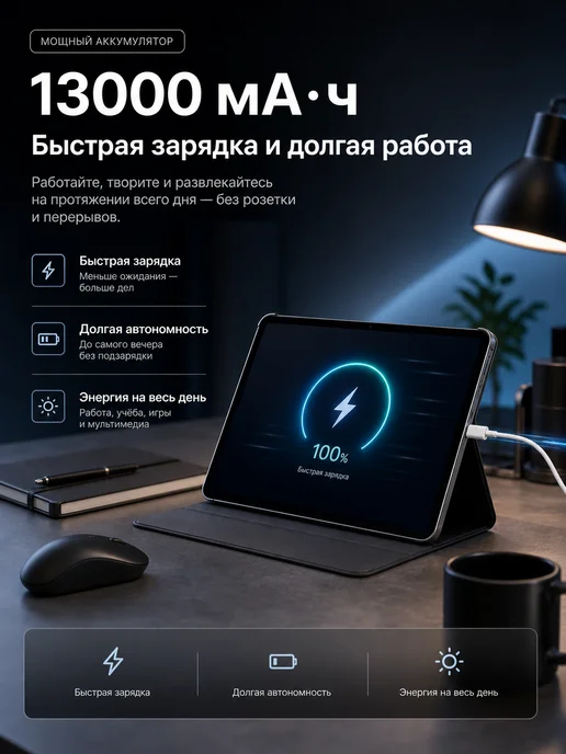 Samsung Планшет Андроид с клавиатурой и стилусом детский, серый, фото 4