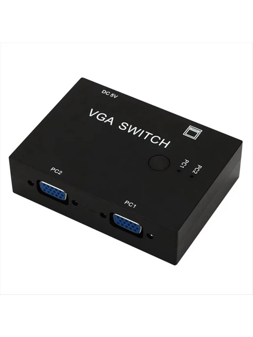 2-портовый VGA-коммутатор, видеоконвертер, кабель VGA, KVM-п…, вариант