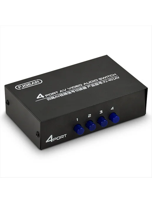 FJGEAR AV-коммутатор 4 входа 1 выход, AV RCA-интерфейс, мног…, вариант, фото 3