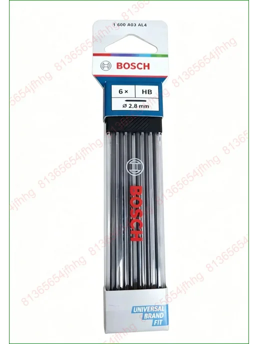 Грифели для карандаша Bosch 1600A03AL4, HB, 2,8 мм, 6 шт, 6 шт, фото 2