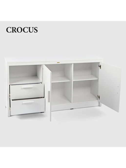 Сrocus Комод с ящиками 151,5х39,8х80 см, 151.5x39.8x80 см, белый, фото 3