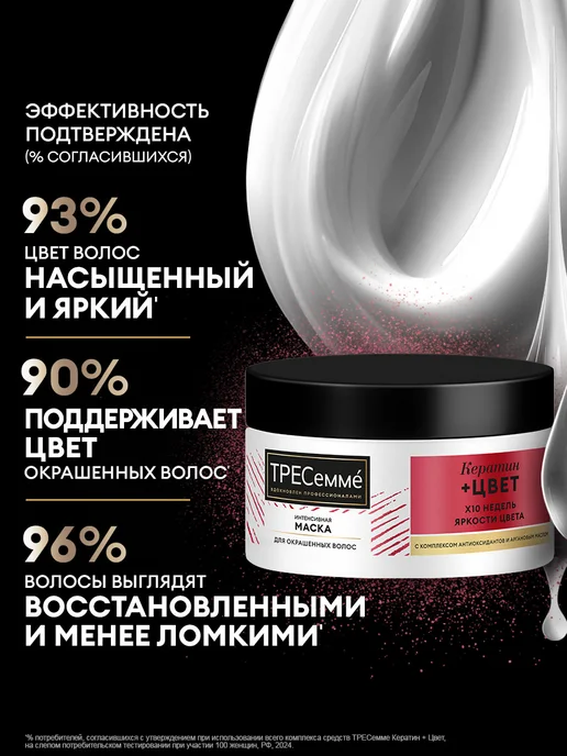 ТРЕСеммe Маска для волос для окрашенных волос 300 мл, 300 мл, фото 3