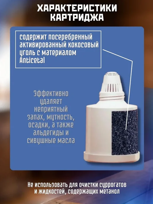 ГЕЙЗЕР Картридж для фильтр-кувшина Макарыч, 1 шт, 1 шт, фото 3