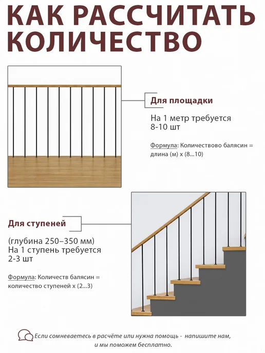 Балясины квадратные металлические, черный муар, 3 шт, 3 шт, фото 5