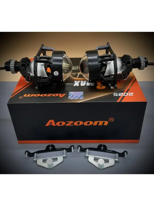 AoZoom Светодиодные линзы 2.5 дюйма для Audi A5 8T 2007-2011 AFS, 4 шт, фото 3