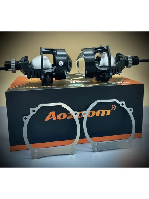 AoZoom Светодиодные линзы 2.5 дюйма для LR Discovery 3 2004-2009, 4 шт, фото 3