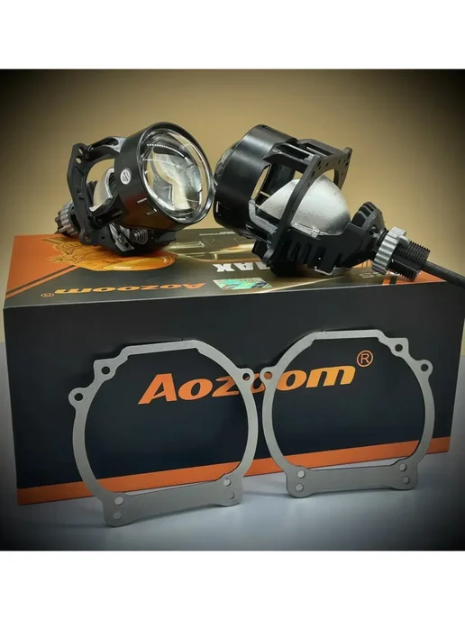 AoZoom Светодиодные линзы 2.5 дюйма для LR Discovery 3 2004-2009, 4 шт, фото 5