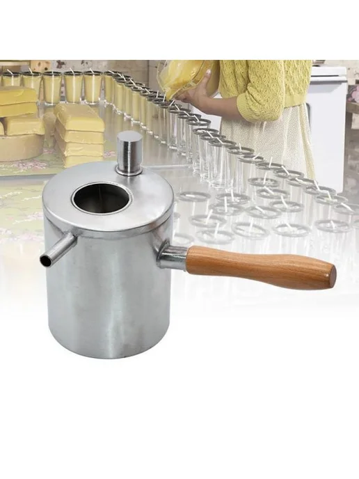 Кастрюля для воска из нержавейки, водяная баня, 208 мм, вариант, фото 8