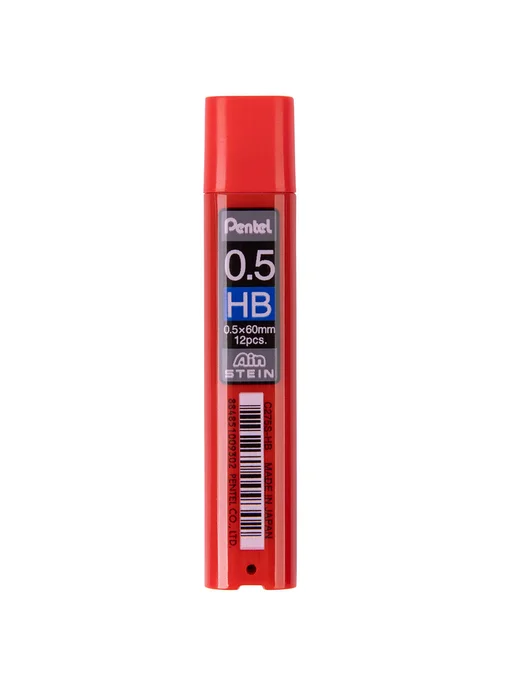 Pentel Грифели Ain Stein, 12 шт, HB 0,5 мм, 12 шт