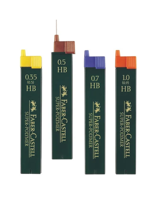 Faber-Castell Грифели "Super Polymer", 12 шт. HB 0.5мм, 12 шт, фото 3