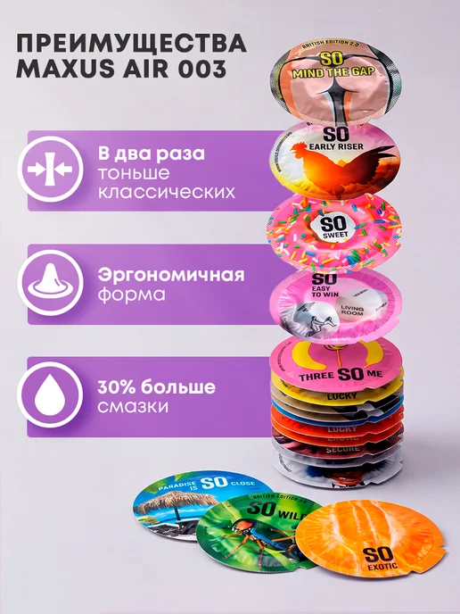 Maxus Презервативы Экстратонкие 50 шт, 50 шт, фото 2