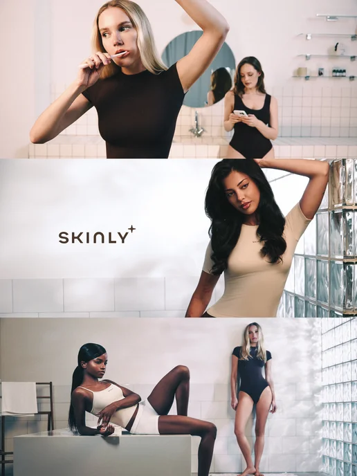 SKINLY Майка на бретельках, черный, фото 7