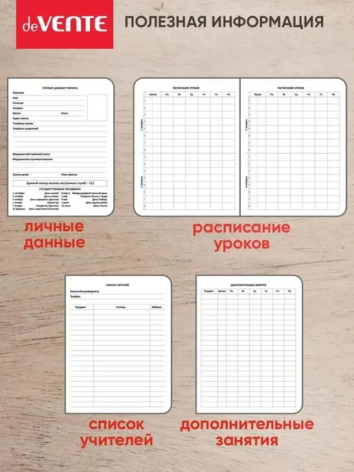 Дневник школьный A5, листов: 48, черный, фото 7