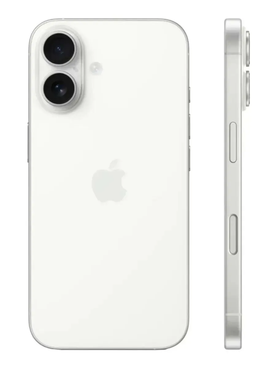 Apple Смартфон iPhone 16 128GB, White (Белый) Sim+Sim 2024