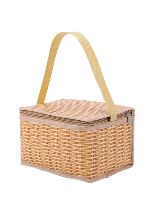 Переносная корзина из ротанга для еды и пикника на природе, вариант, фото 3