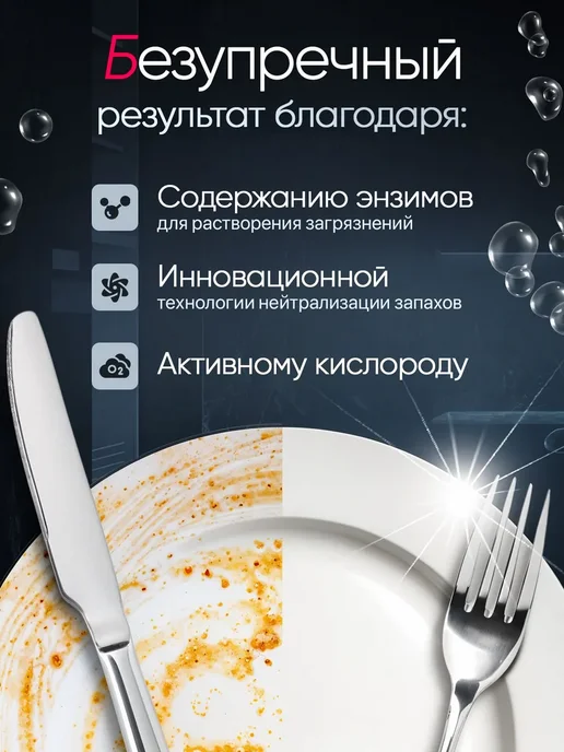 Таблетки для посудомоечной машины 60шт, MAYLLO, 60 шт, фото 2