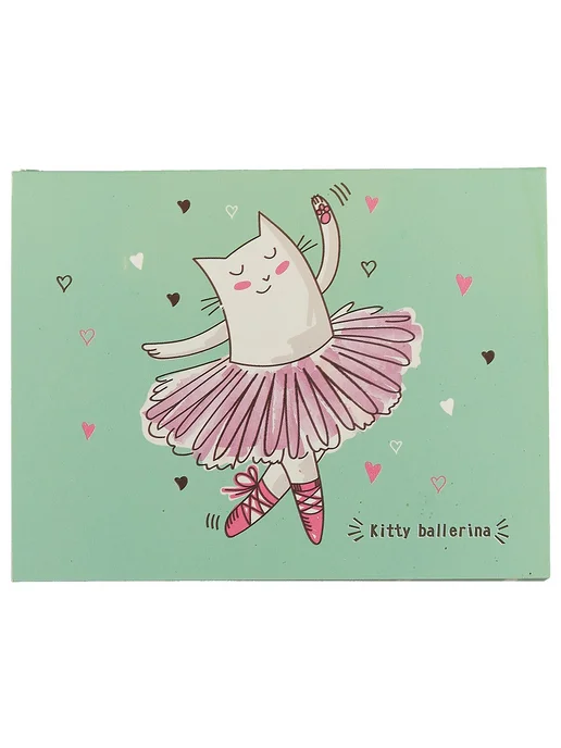 Нет бренда Блок для записей «Kitty ballerina», 80х105 мм, 190 листов, 80x105 мм, фото 2