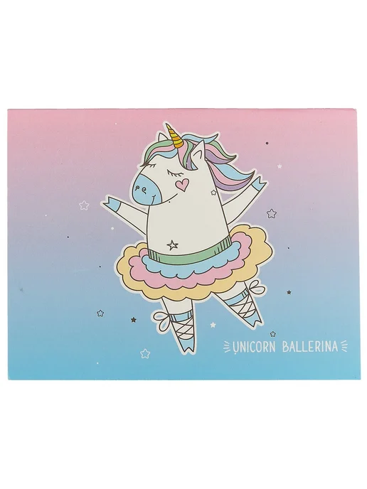 Нет бренда Блок для записей «Unicorn ballerina», 80х105 мм, 190 листов, 80x105 мм, фото 2