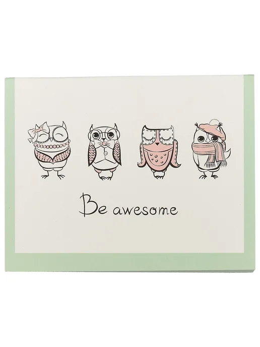 Нет бренда Блок для записей «Be awesome», 80х105 мм, 190 листов, 80x105 мм, фото 2
