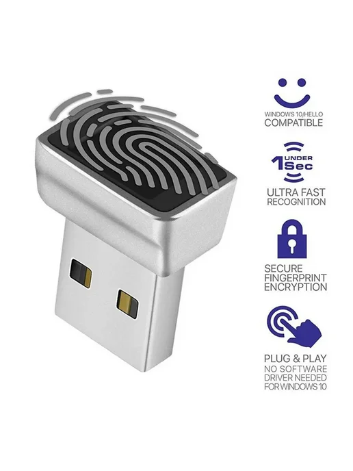 Считыватель отпечатков пальцев USB, вариант, фото 2