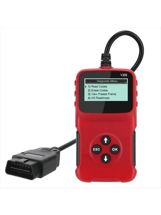 OBD2 OBDII V309 сканер, автомобильный считыватель сброс кодо…, вариант, фото 6