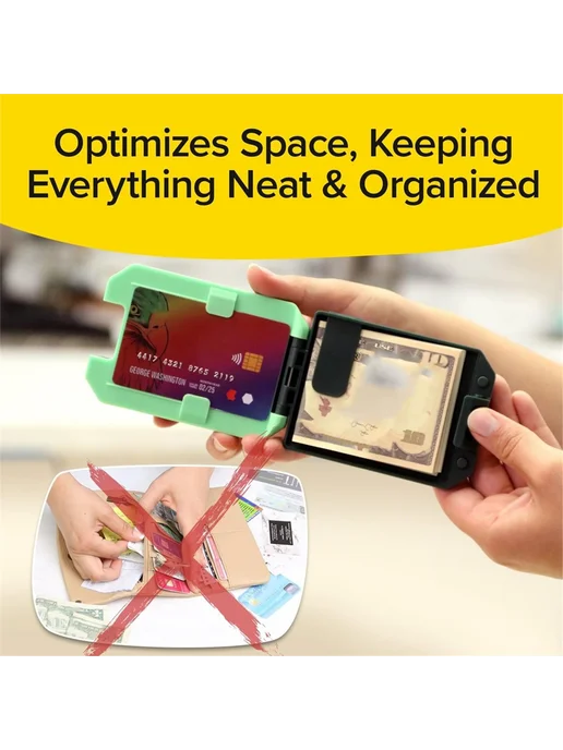 Кошелёк с RFID-экранированием, мужской, со съёмным кошельком…, вариант, фото 4
