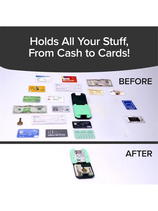 Кошелёк с RFID-экранированием, мужской, со съёмным кошельком…, вариант, фото 5