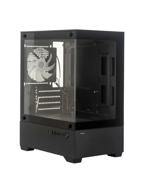 Accord Корпус для ПК ACC-ZCU2B, Mini Tower, без блока питания, черный