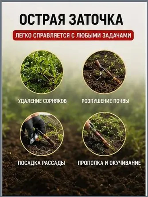 Тяпка 25 см рукоять, 12 см ширина, нержавеющая сталь, вариант, фото 8