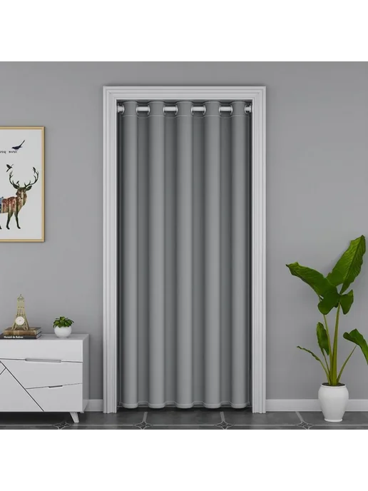Межкомнатная дверь 90×200 см глухая в серых тонах, 90x200 см
