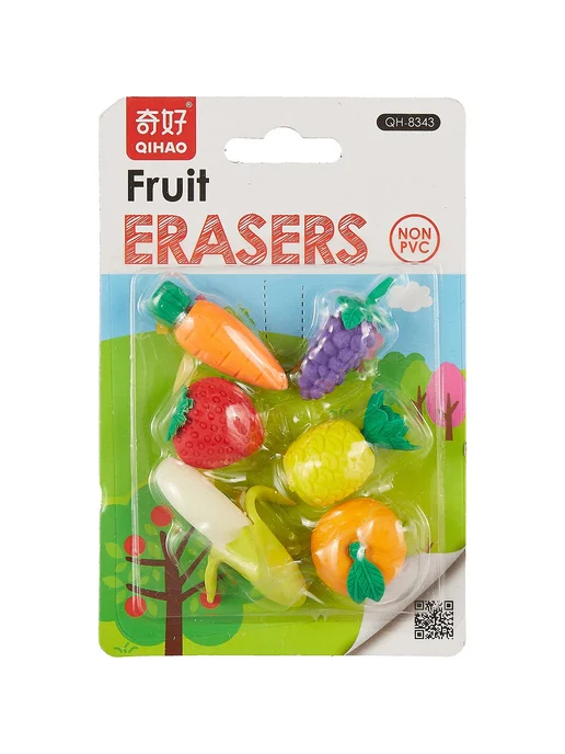 Нет бренда Ластик-пазл «Fruits», набор, вариант, фото 2