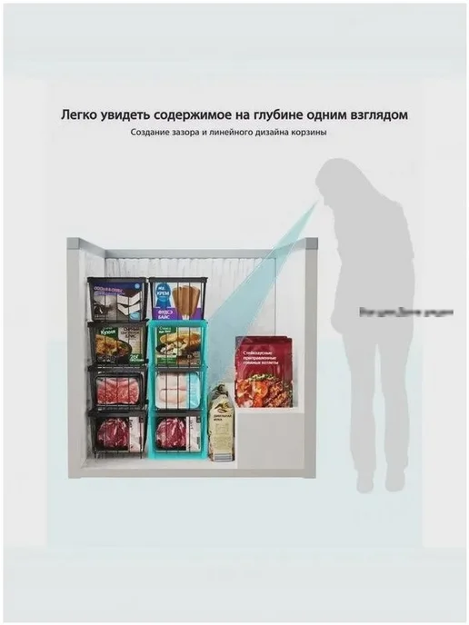 Складная чугунная корзина для морозильного ларя 37×18×15 см, 37x18x15 см, фото 7