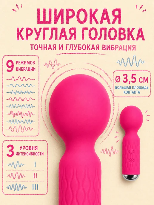 Amoochoo Женский вибратор микрофон для клитора секс игрушка 18+, розовый, фото 3