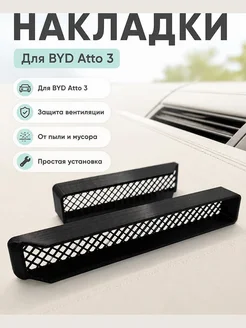 Защитные накладки на вентиляцию BYD Atto 3 / Yuan Plus